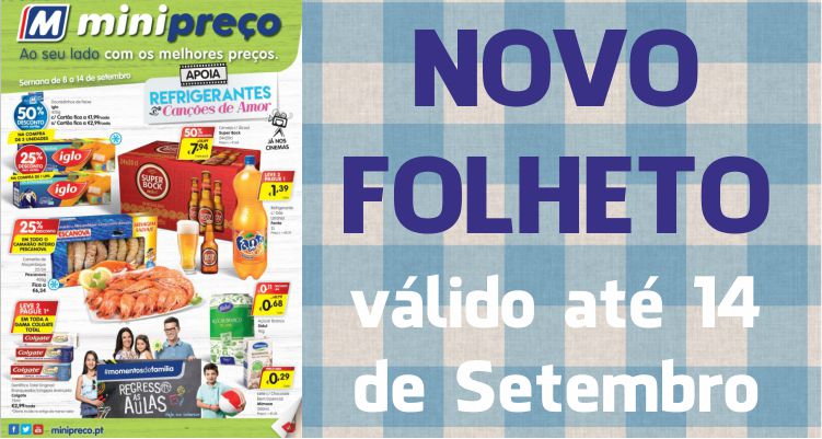 Folheto Minipreço até 14-09-2016