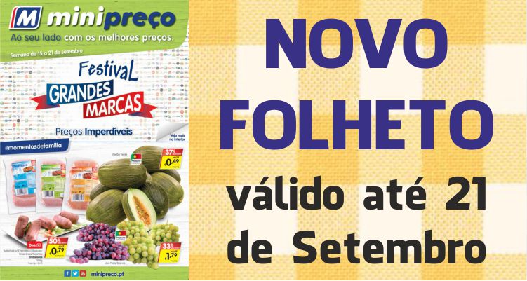 Folheto Minipreço até 21-09-2016