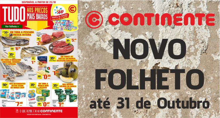 Folheto Continente até 31-10-2016