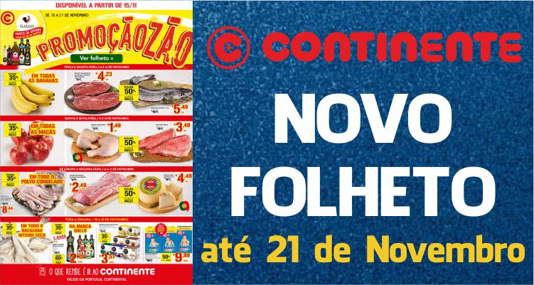 Folheto Continente até 21-11-2016