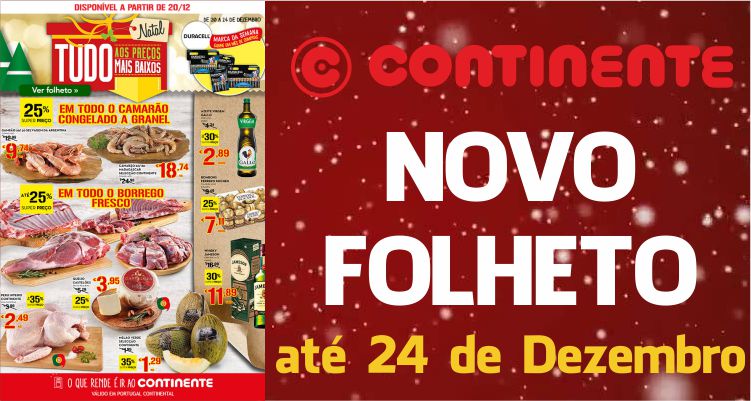 Folheto Continente até 24-12-2016