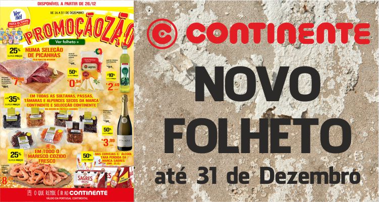 Folheto Continente até 31-12-2016