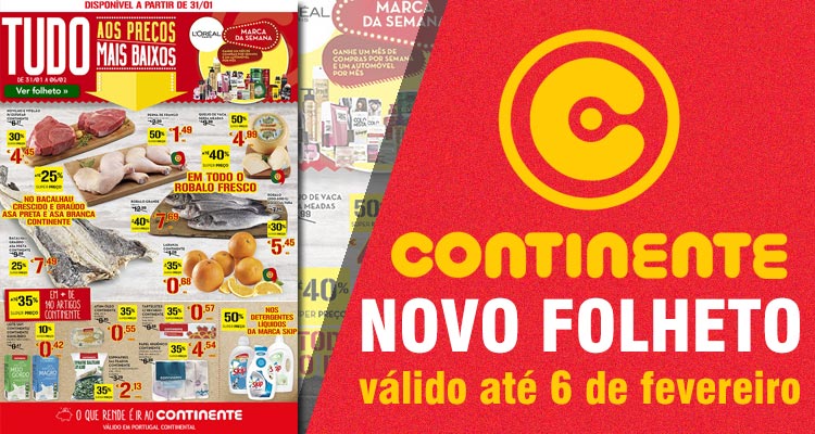 Folheto Continente até 06-02-2017