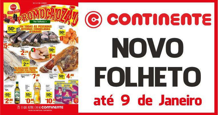 Folheto Continente até 09-01-2017