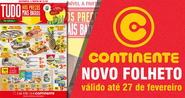 Folheto Continente até 27-02-2017