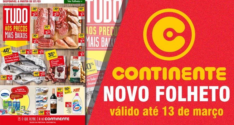 Folheto Continente até 13-03-2017