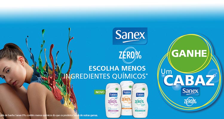 Ganha 1 Cabaz Sanex Zero%